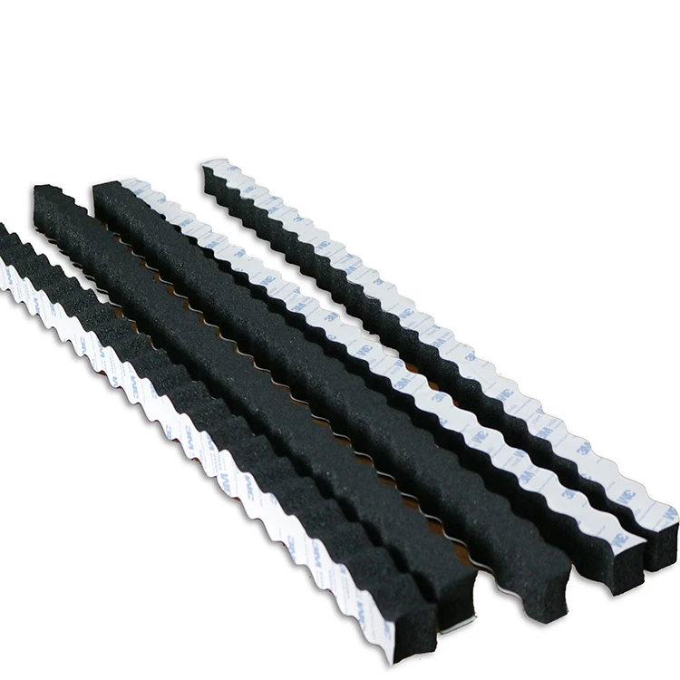 25*25*590mm Car Door Speaker Sound Proofing  Beautify Sound Quality Rubber Foam Strips
