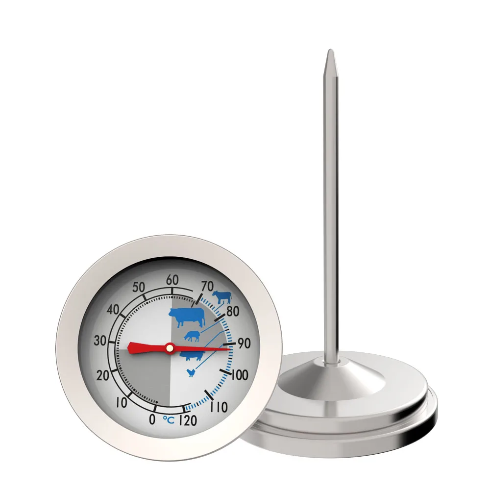 Custom Dial Stainless Steel Temperature Gauge meat thermometer BBQ  Thermometer for Steak Turkey cooking meat thermometer