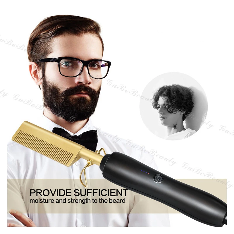 Gubebeauty портативные 2 в 1 Электрические щетки для завивки волос, Плойка для завивки волос, выпрямитель, электрическая щетка для волос для домашнего использования