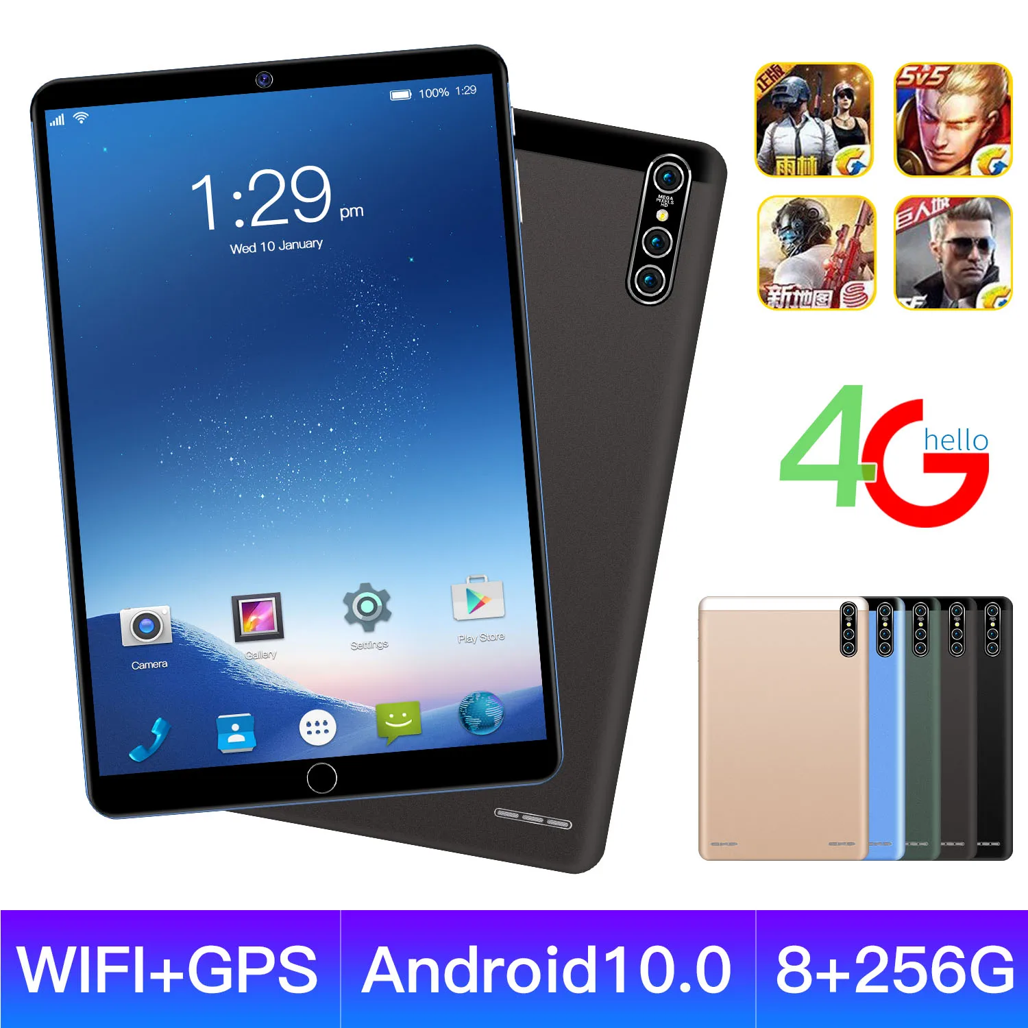  2021 Новый 8 Гб + 256 Мп 13 МП Двойная ОС Android 4G Window портативный планшетный ПК 10 1 дюймов 2020