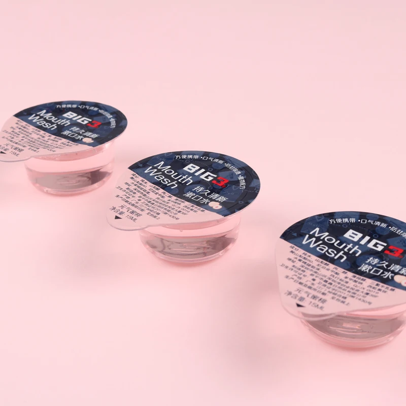 Wholesale hotel mouth wash water disposable jelly cup mouth wash in bags