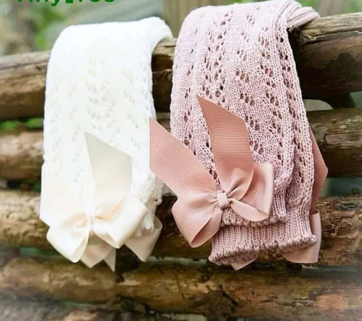 
Baby Toddlers Girls Socks Solid Breathable Mesh Cotton Socks Newborn Medium Tube 3/4 Knee High Spanish Style Socks for Girls 
