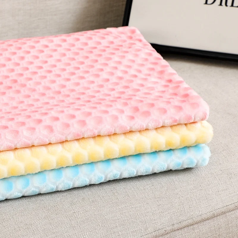 
High quality100% polyester Double-sided burnout velvet fabric flannel For Home textile 