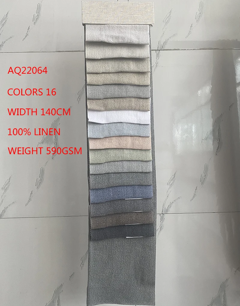 China Sofa Fabric Factory Direct Linen Fabrics Wholesale Yarn Dyed 100 Linen Pure Washed Flax Linen For Sofa Chair Furniture
