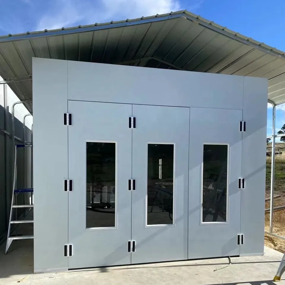 New Design Automotive Spray Paint Booth Advanced Car Painting Room Ventilation Fans