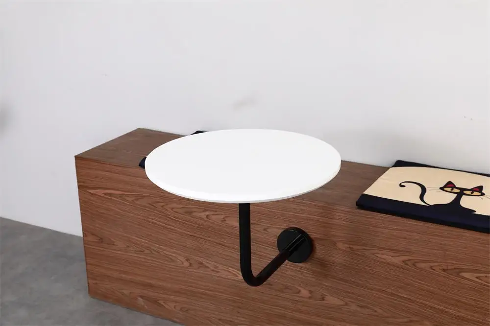 Made in China black and white classic table practical and durable corner table with high heat