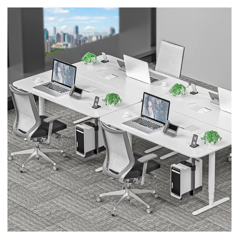 Adjustable Under Desk Heavy Duty Swivel Upgraded Easy Cable Access Wall PC Mount Bracket Computer Case CPU Holder for office