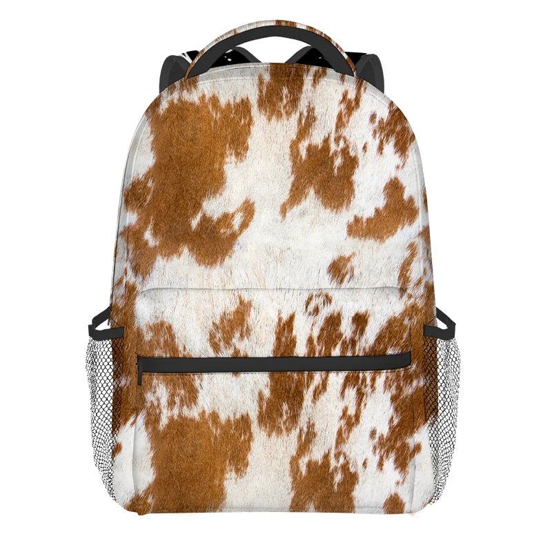 Custom Design Western Style Cow Print Aztec Leopard Backpack