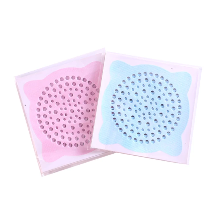 
12*12cm Wholesale Hotsale OEM Disposable Floor Drain Sink Non-woven Sticker Filter Strainer For Hair Leftovers Bathroom 