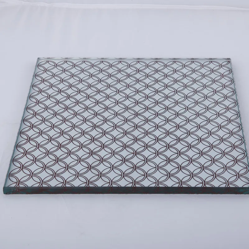 Decorative functional ceramic frit glass  architectural facades interior partitions and feature walls with vibrant aesthetics