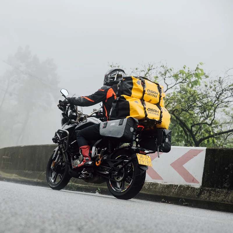 Trending Durable Tarpaulin Waterproof motorcycle backpack bag motorcycle duffel bag 60L back bag motorcycle