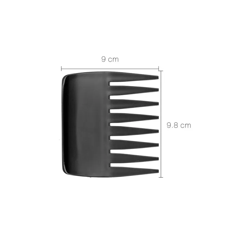 Black plastic comb men square small head comb hair care  comb