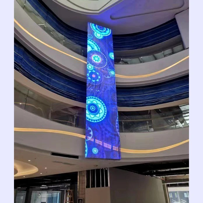 Led transparent indoor and outdoor glass display  full-color electronic screen Transparent Waterproof Grille LED Screen Board