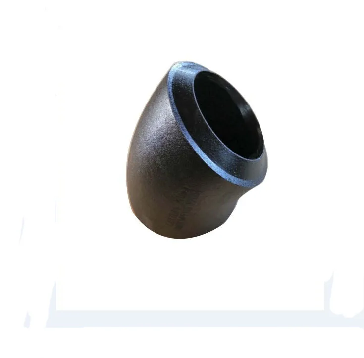 ASME B16.9 forged carbon steel pipe fitting 45 deg long radius sch80 seamless elbows with marking