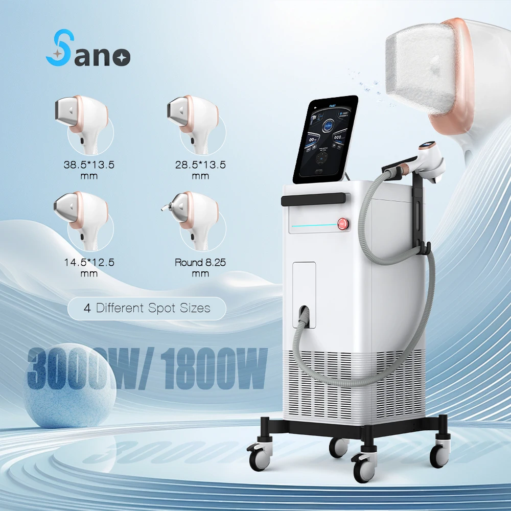 Sano laser AI Spot Size 4 Wavelength 755Nm 808Nm 940Nm 1064Nm diode laser Machine 808 Diode Laser Hair Removal Price
