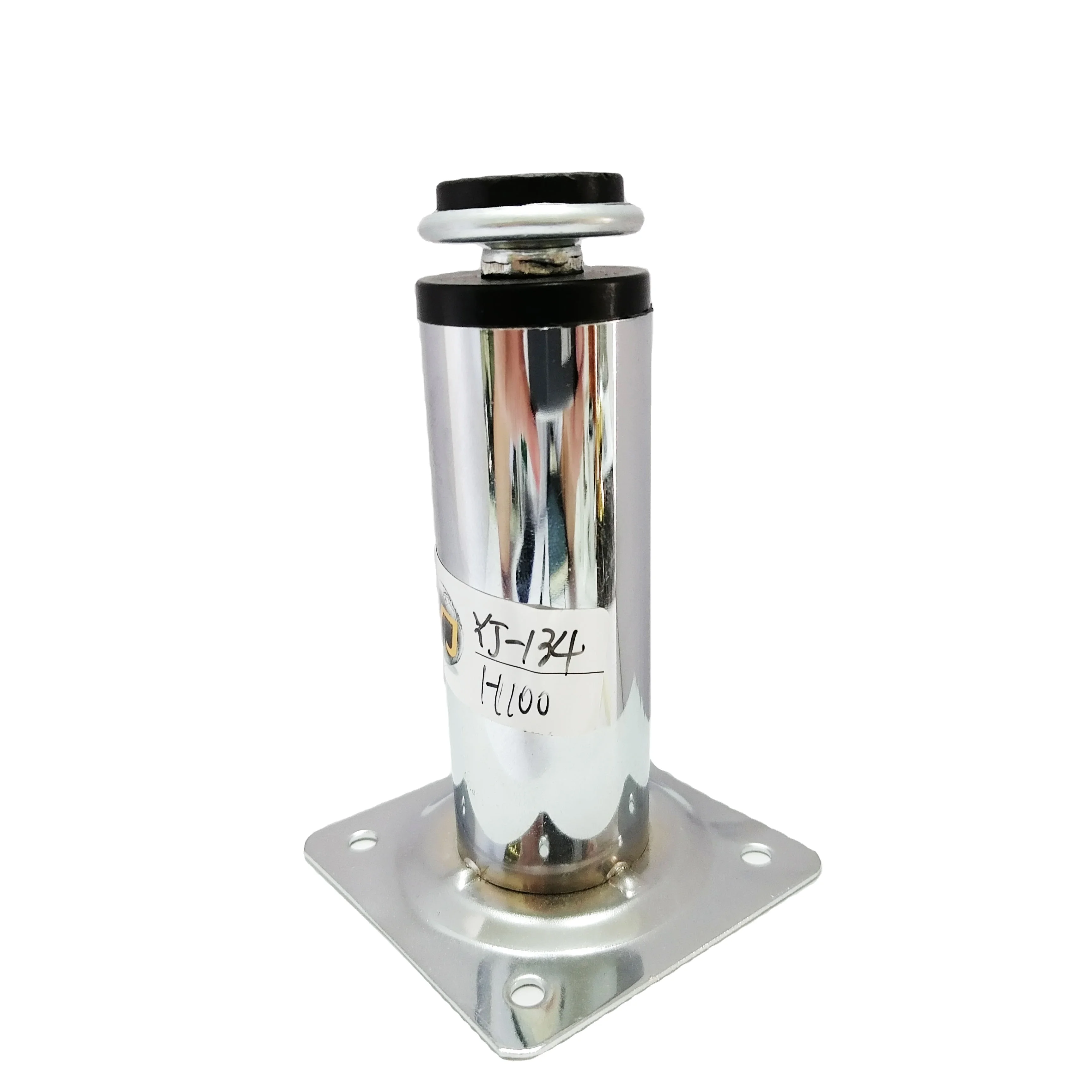 Factory custom 80mm 100mm 120mm metal chrome iron steel sofa legs accessories round sofa legs for furniture