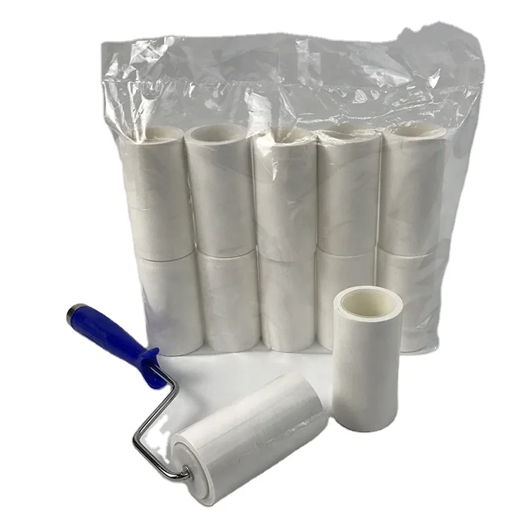 4 дюйма очистки одноразовые чистой комнаты клейкая лента PCB ЖК чистящий липкий ролик очиститель