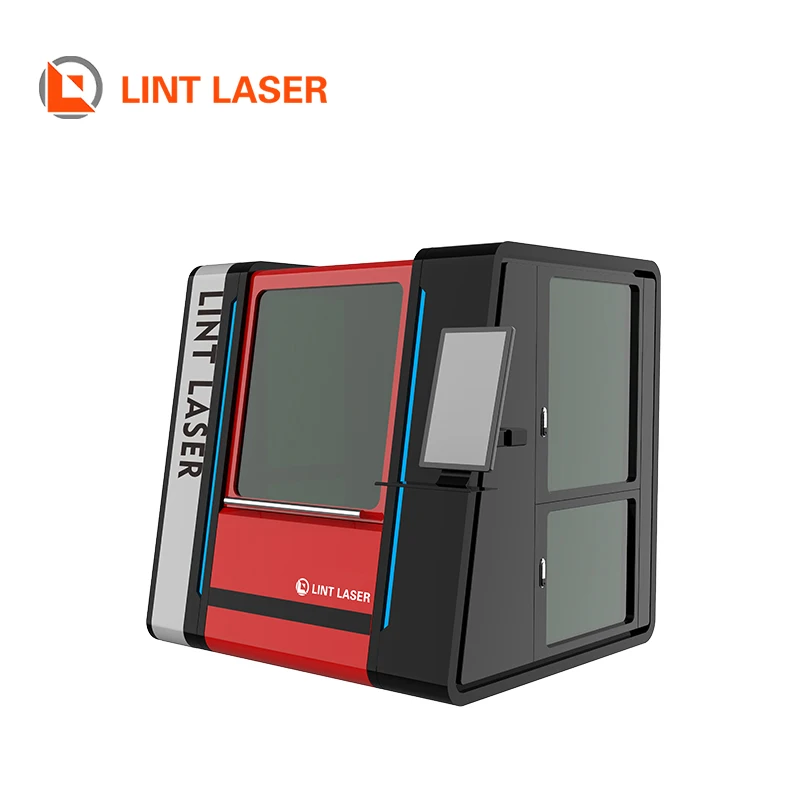 Mini Fiber laser cutter enclosed machine 6060 6090 1500w 2000w steel plate galvanized sheet cut 1390 1515 factory price