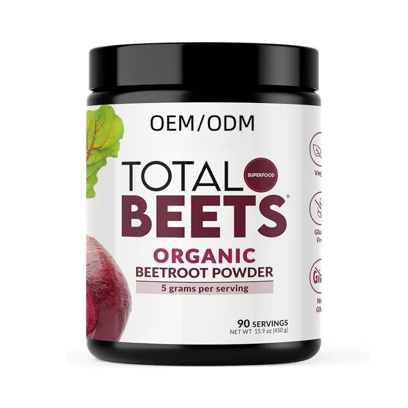 Oem Sports Nutrition Beet Root Powder Total Beets Drink Mix Superfood Powder Private Label Beet Powder