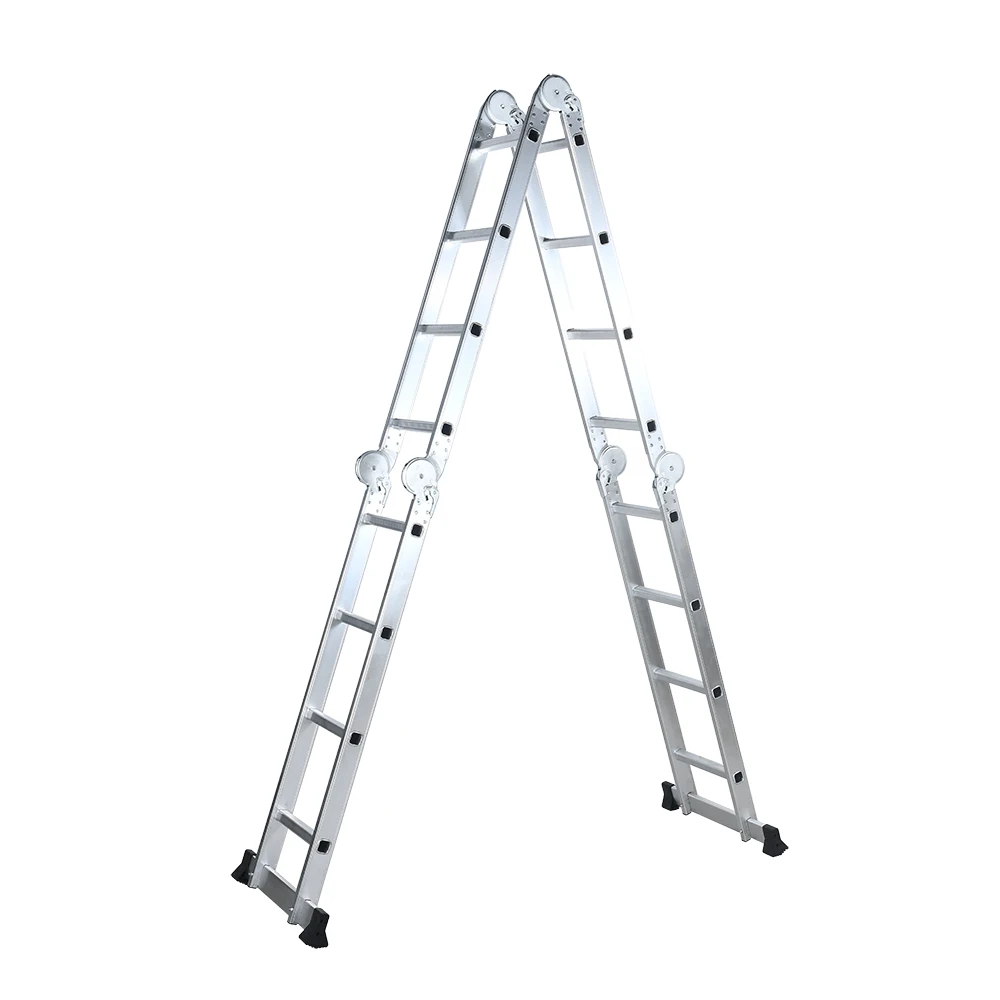 En131 4X3step Aluminium with Big Joint Multipurpose Ladder aluminium ladder foldable