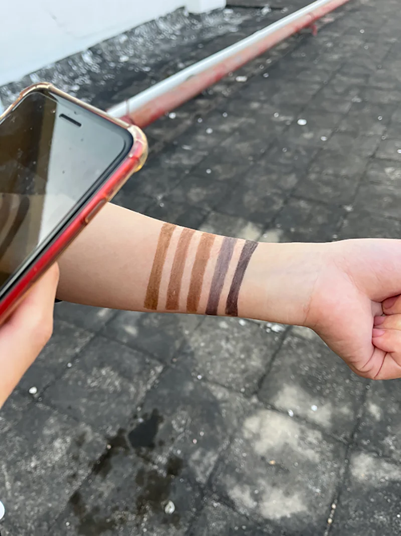 5 colors cheap eyebrow pencil vegan cruelty free lasting new formulation skin-friendly black eyebrow