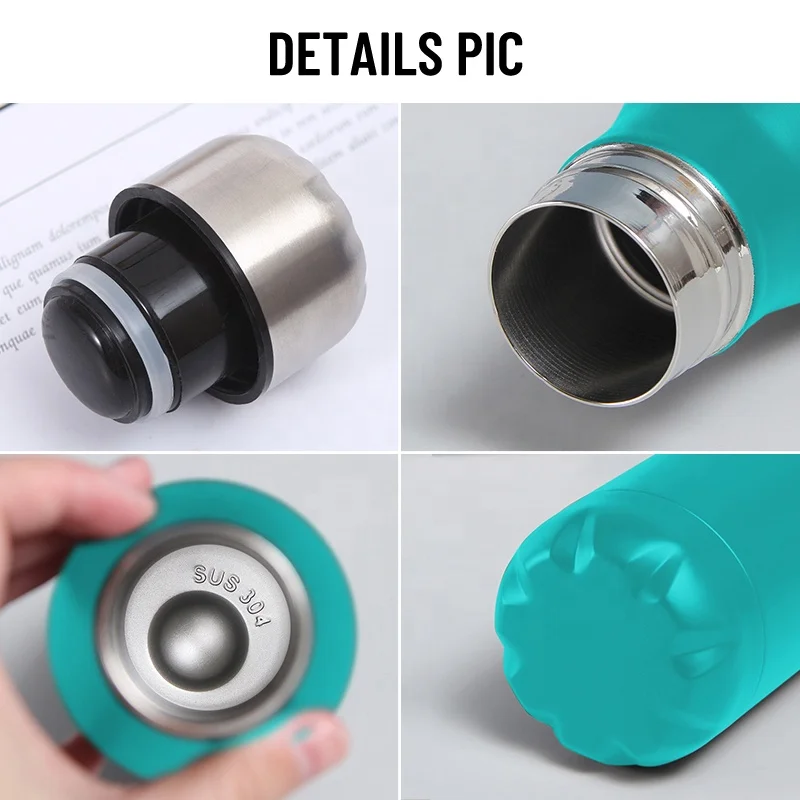 Customized Logo 350 ml 500 ml Vaccum Sealed Flask Insulated Stainless Steel Cola Water Bottle GYM sports Thermos