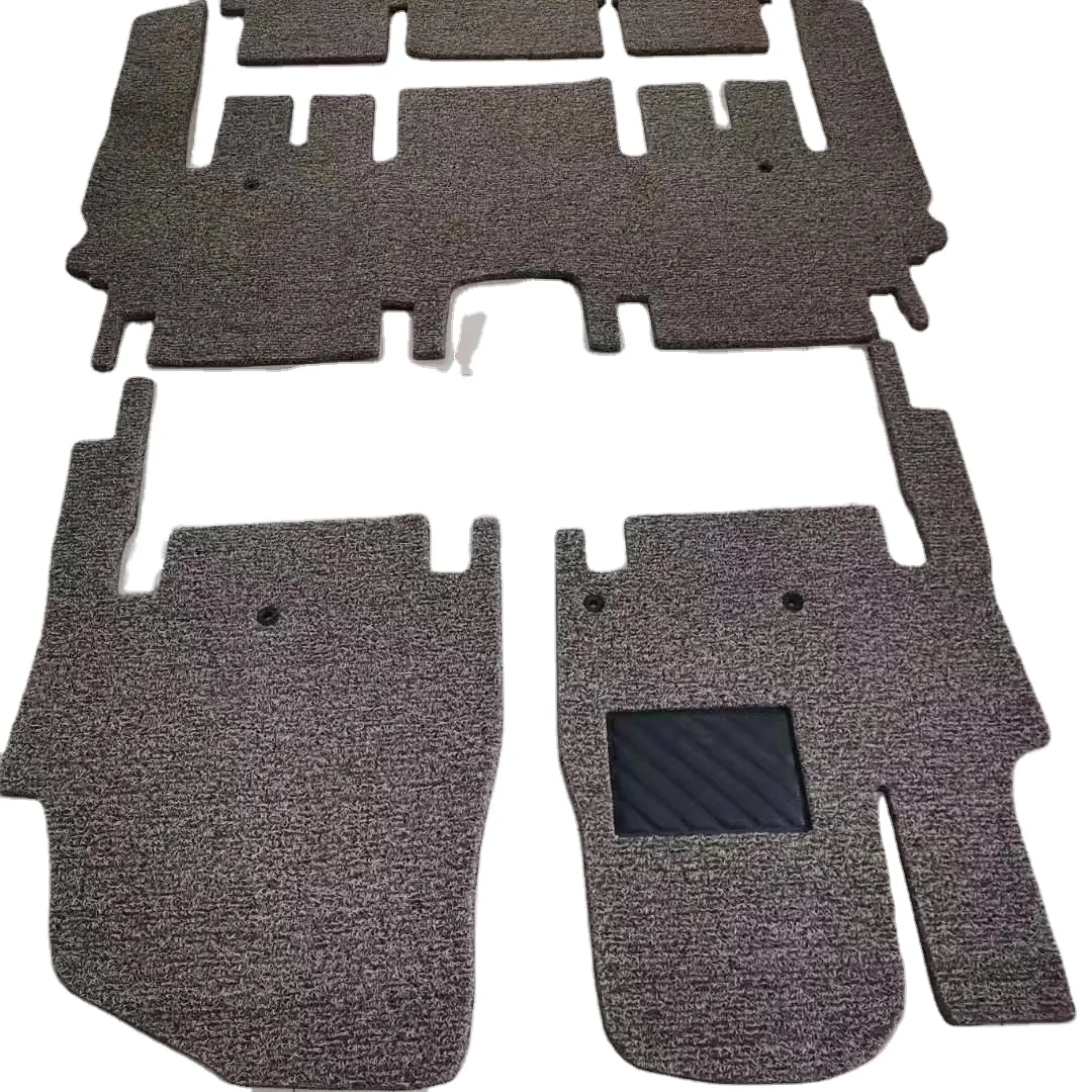 PVC plastic car mat with firm spike and nail backing dust control floor mat
