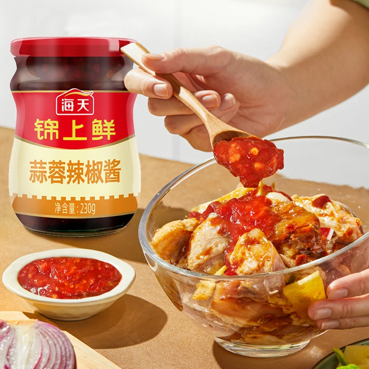 230g Chilli garlic sauce Chinese wholesale garlic spicy hot sauce seasoning garlic chili oil OEM chili sauce