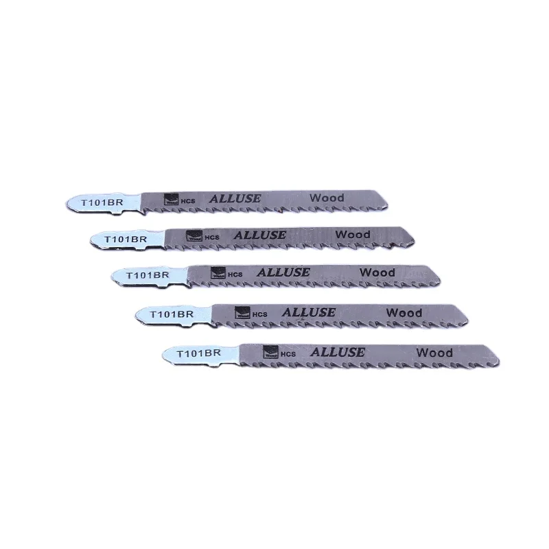 T101BR 5pcs Jig Saw Blades Fast Clean Cuts In Chipboard Softwood Plywood 100mm
