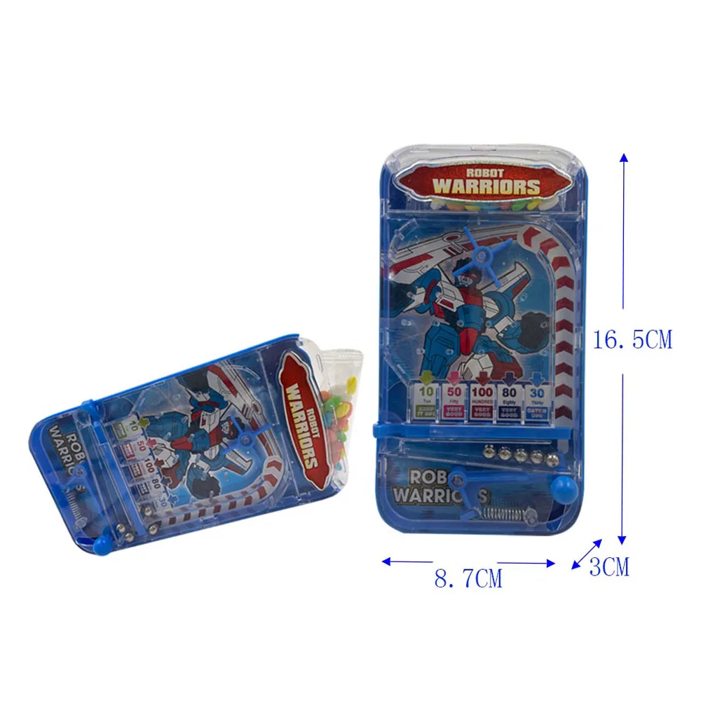 Popular  good sales Plastic toy candy pinball game puzzle toy with sweet candy for kids mini game machine