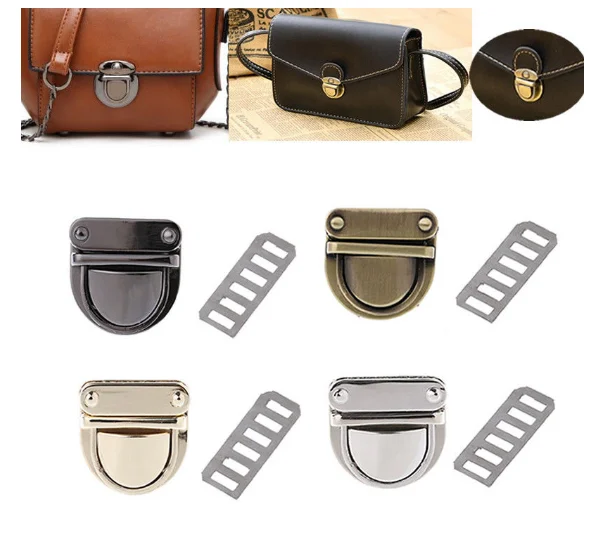 Metal Clasp Turn Lock Twist Lock for DIY Handbag Bag Purse Hardware Closure Bag Parts Accessories-- Cheap Price