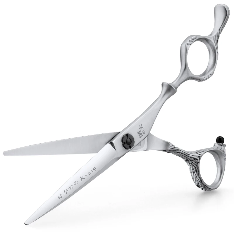 Kungfu SM600-KF Wholesale sharp blade japan 440C stainless steel hair salon scissors barber tools