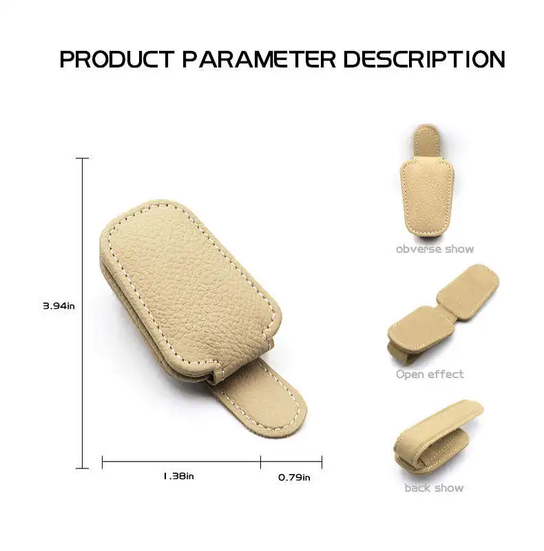 Universal Sunglasses/Eyeglasses Stand Fastener Pen Case Card Ticket Holder Sun Visor Glasses Box Auto Interior Car Accessories