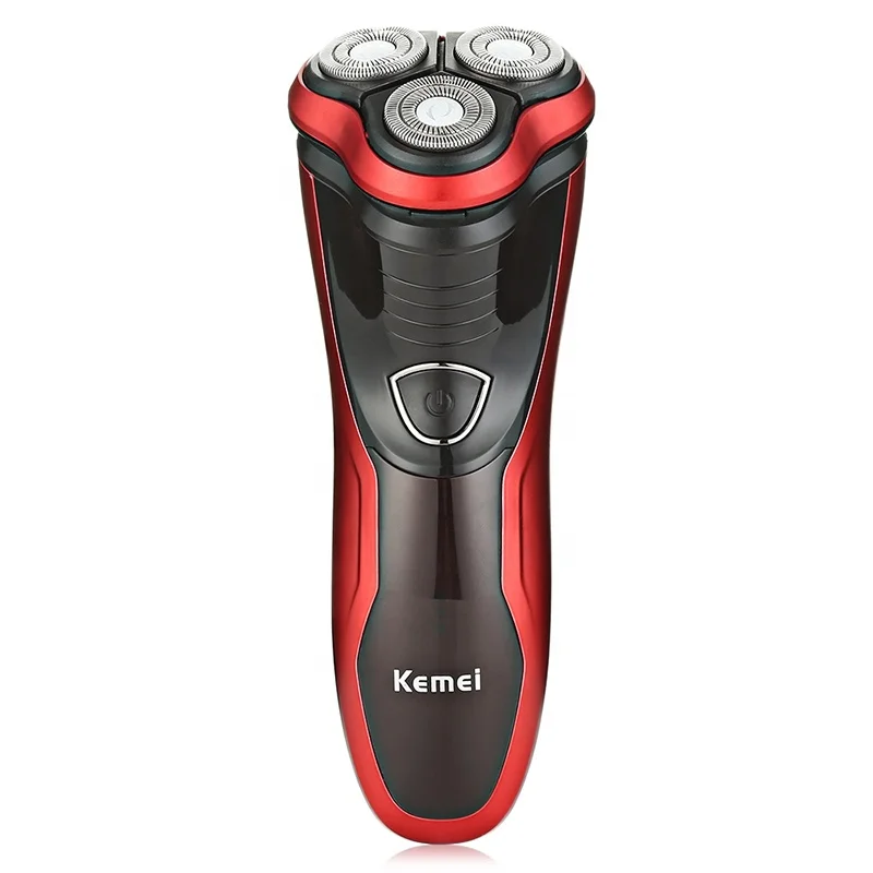  Kemei-9013 Электрический wasbare бритва аккумуляторная роторная для мужчин с 3D бритвенные головки удаления волос Scheren