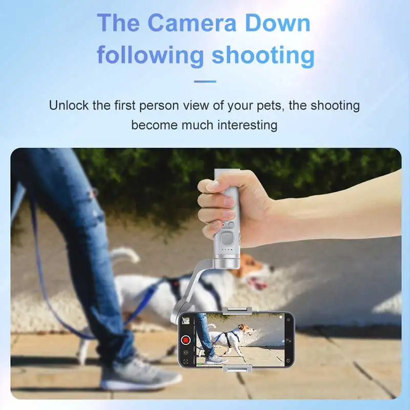 Phone Stabilizers Gimbal Capture Auto Face Tracking Suporte Portal Auto Mobile Cell Stand Handheld Camera Celular Estabilizador