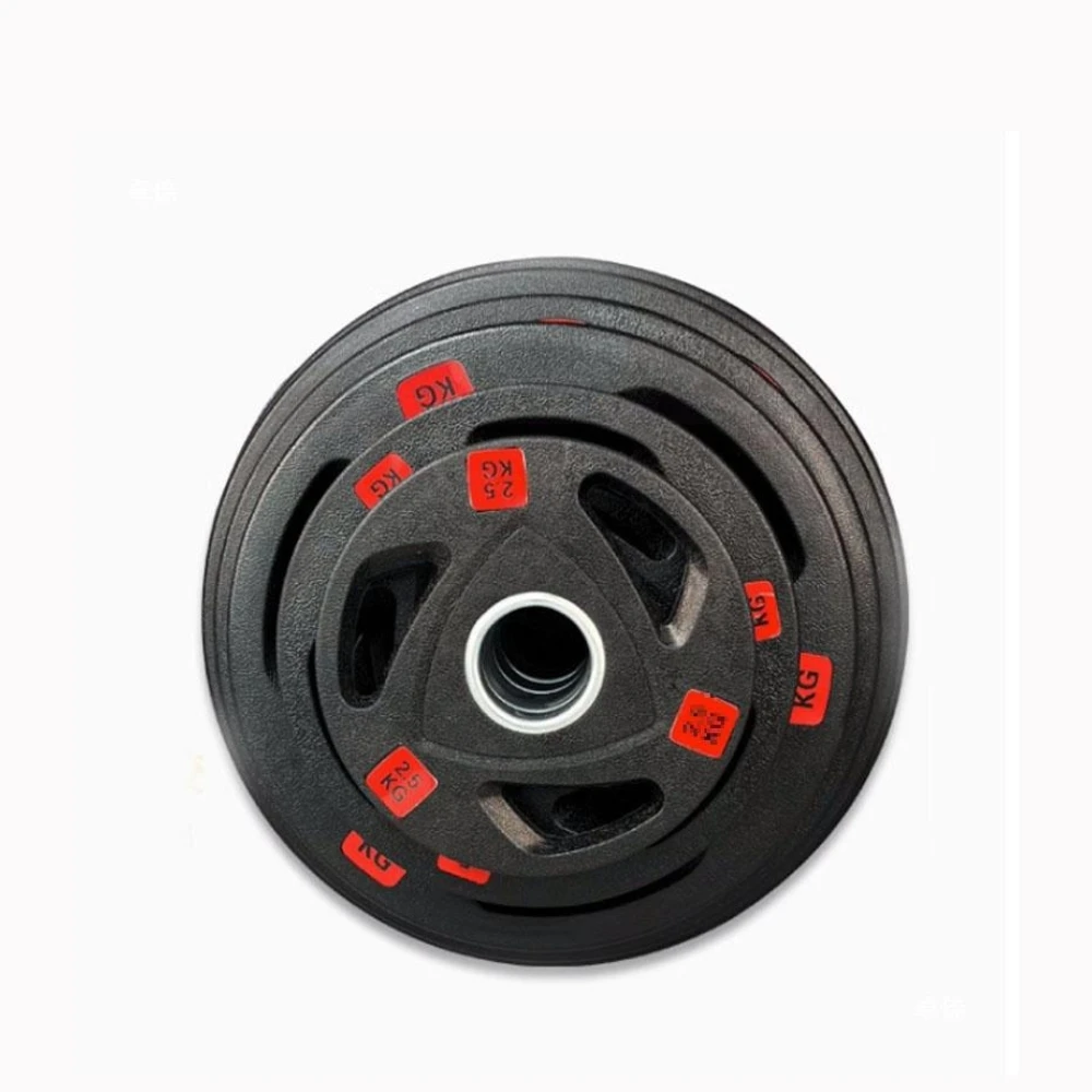 Rubber-covered Three-hole Weight Plate Cast Iron