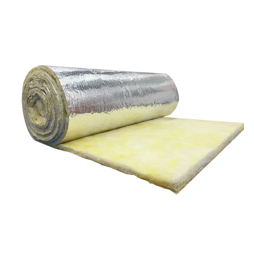 ASTM standard hvac air conditioning system insulation 32kg/m3 25mm fiber glass wool with aluminum foil