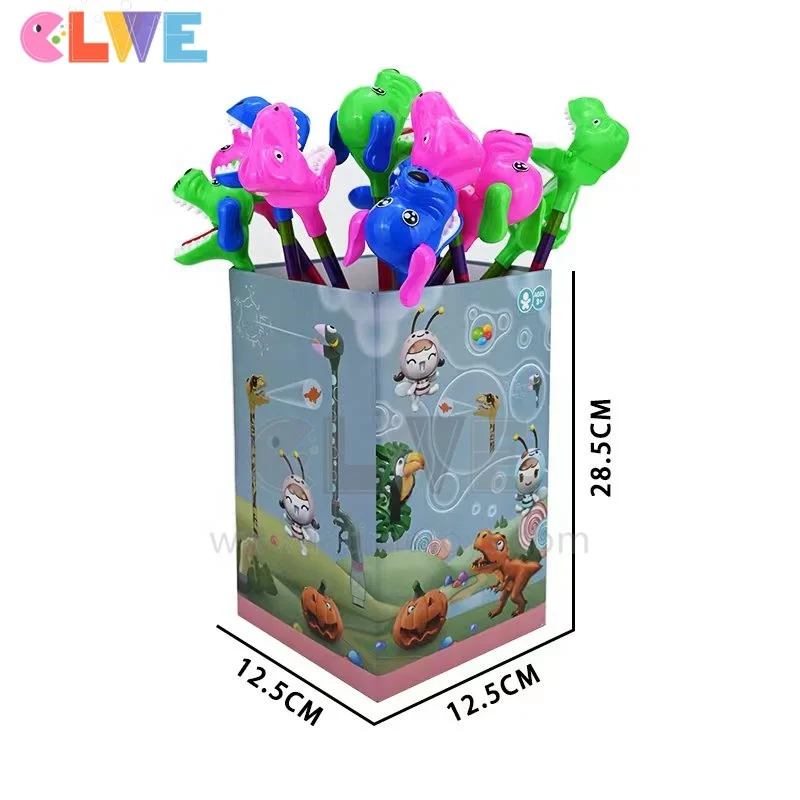 Hot sale Indoor outdoor party game toy Primary true color real color animal toy candy long neck dog grabber dog claw clip candy toy