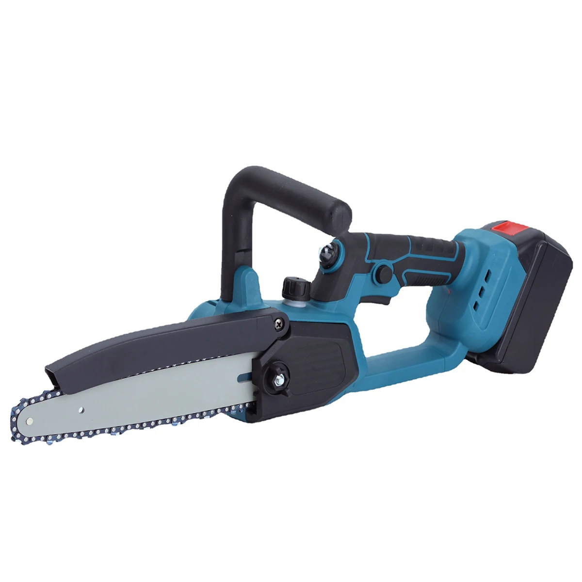 2 Batteries 8' Mini Cordless Chainsaw Electric One-Hand Saw Wood Cutter Chainsaw 21V Rechargeable Battery