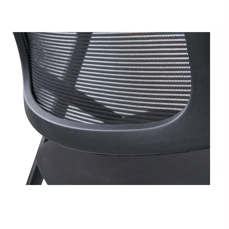 school furniture training meeting mesh back foldable office chair with writing pad