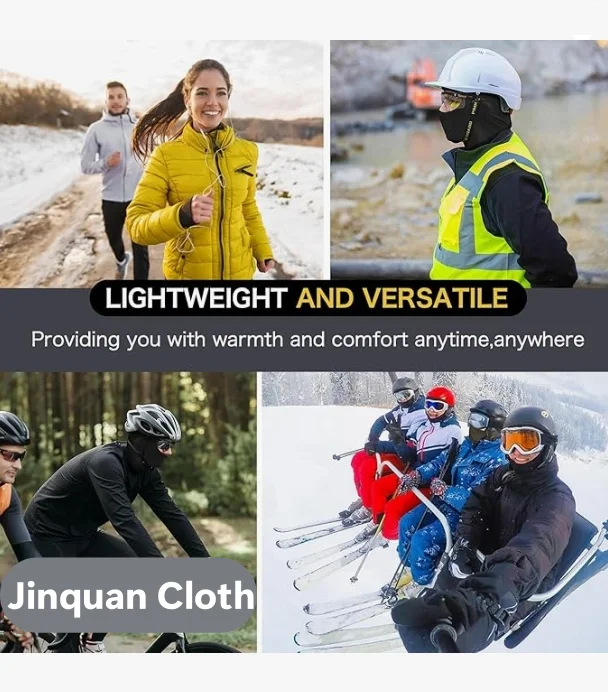 Factory Customized Winter Warm Thick Balaclava Elastic Cycling Bike Face Cover Windproof Polyester Adults Sports Fishing