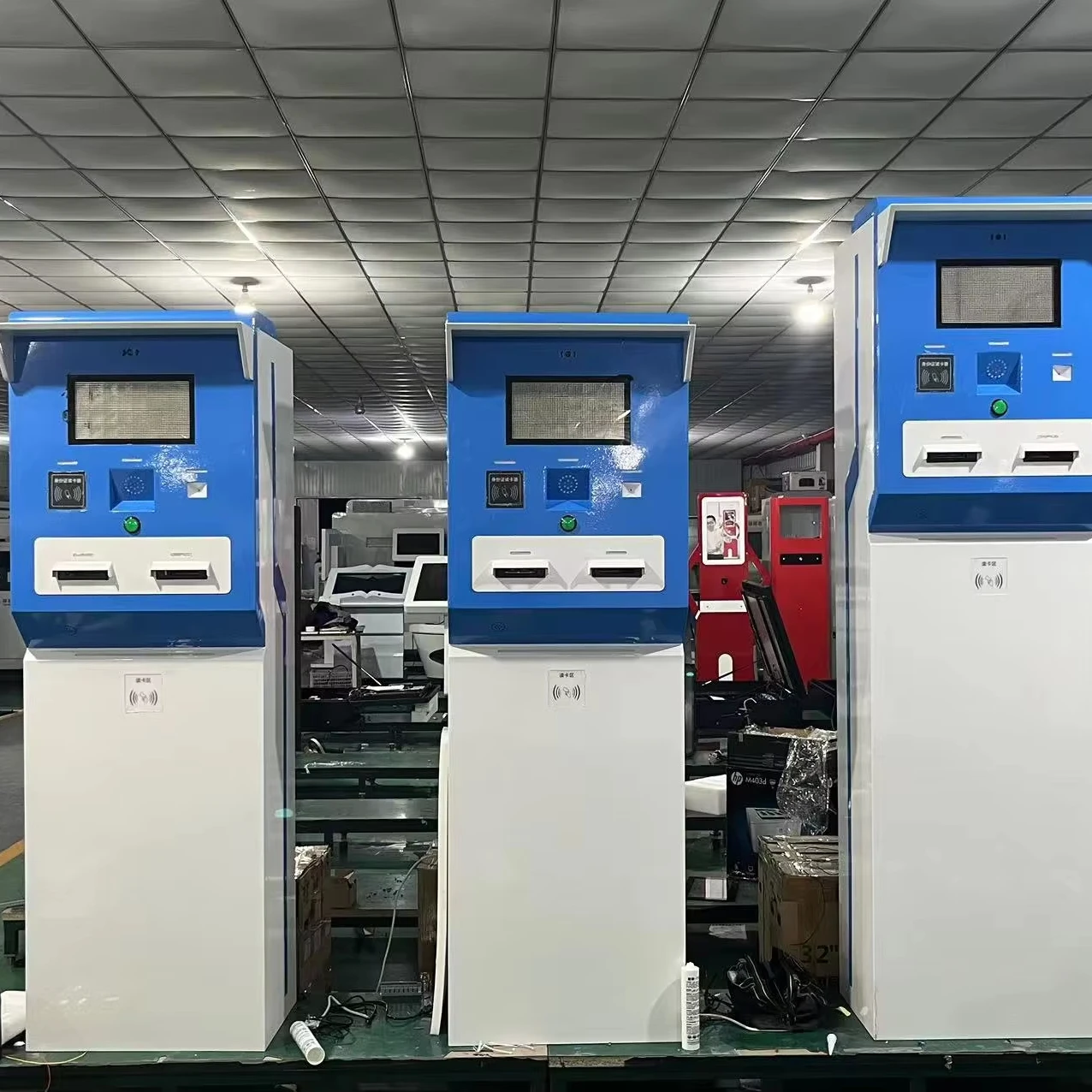 21.5/27/29 inch Outdoor Payment Kiosk with Payment System Outdoor Payment Kiosk with Totem Code Scanner