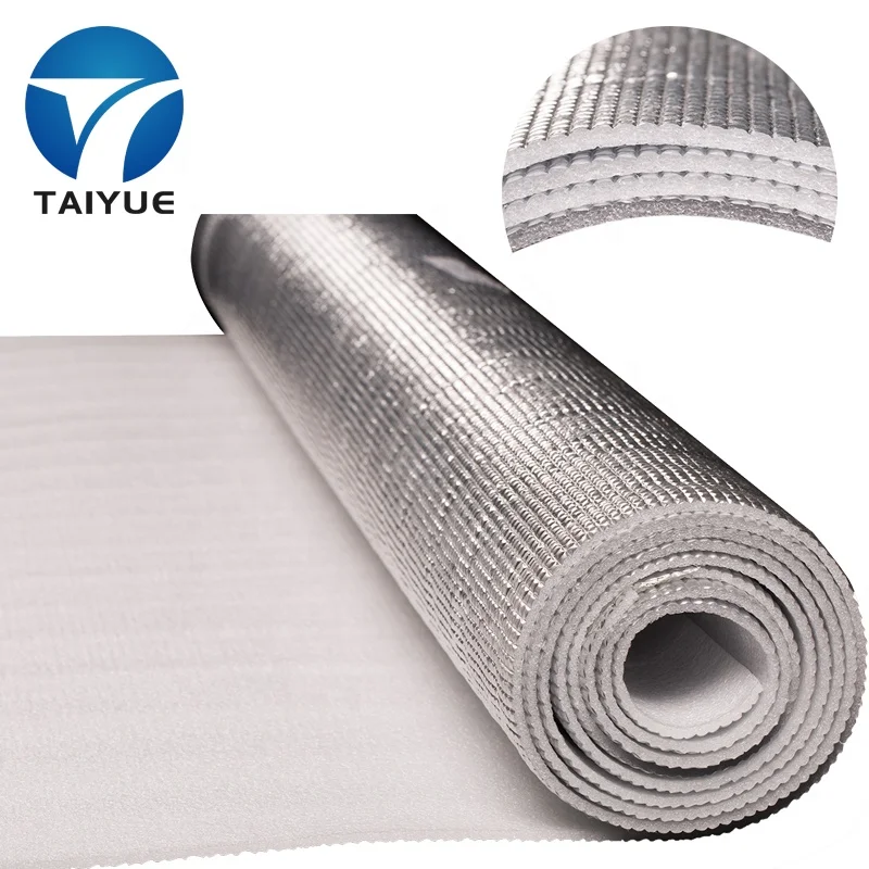 Radiant Barrier Aluminum Foil Insulation Material EPE/XPE Foam Fire Resistant Closed Cell Thermal Insulation