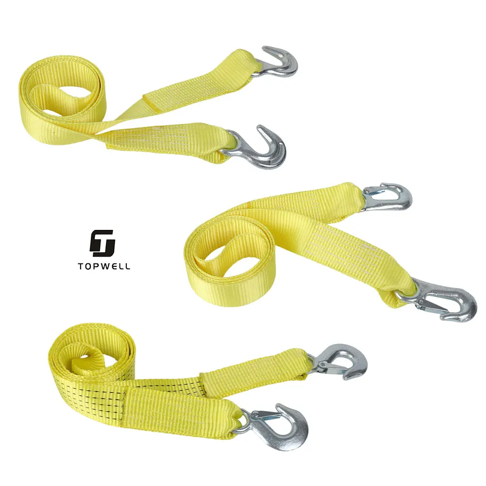 Heavy Duty Tow Strap, Strong Tow Strap for Towing Winch