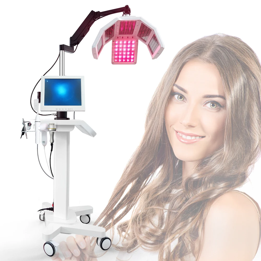 5 in 1 hair care instrument scalp analyzer BIO ozone hair growth stimulation 650nm oxygen therapy hair regrowth machine