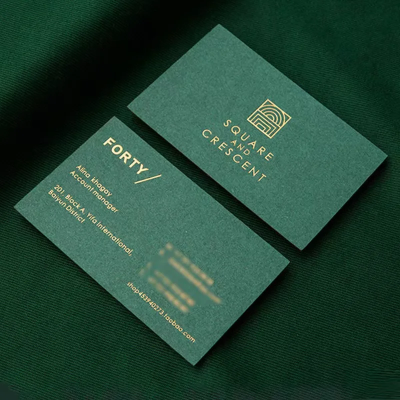 Customized design name card environment protection punch single double sides printing business card