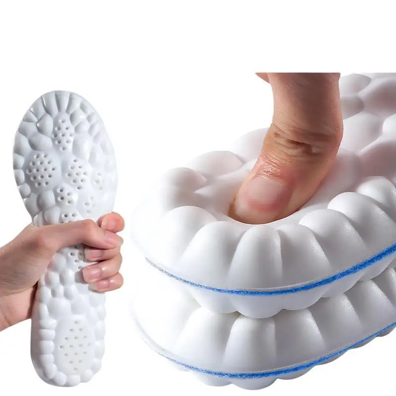 Shock Absorption Cushion Athletic Soft Comfort and Breathable PU Sports Insoles for Men and Women Cushioning insoles for shoes