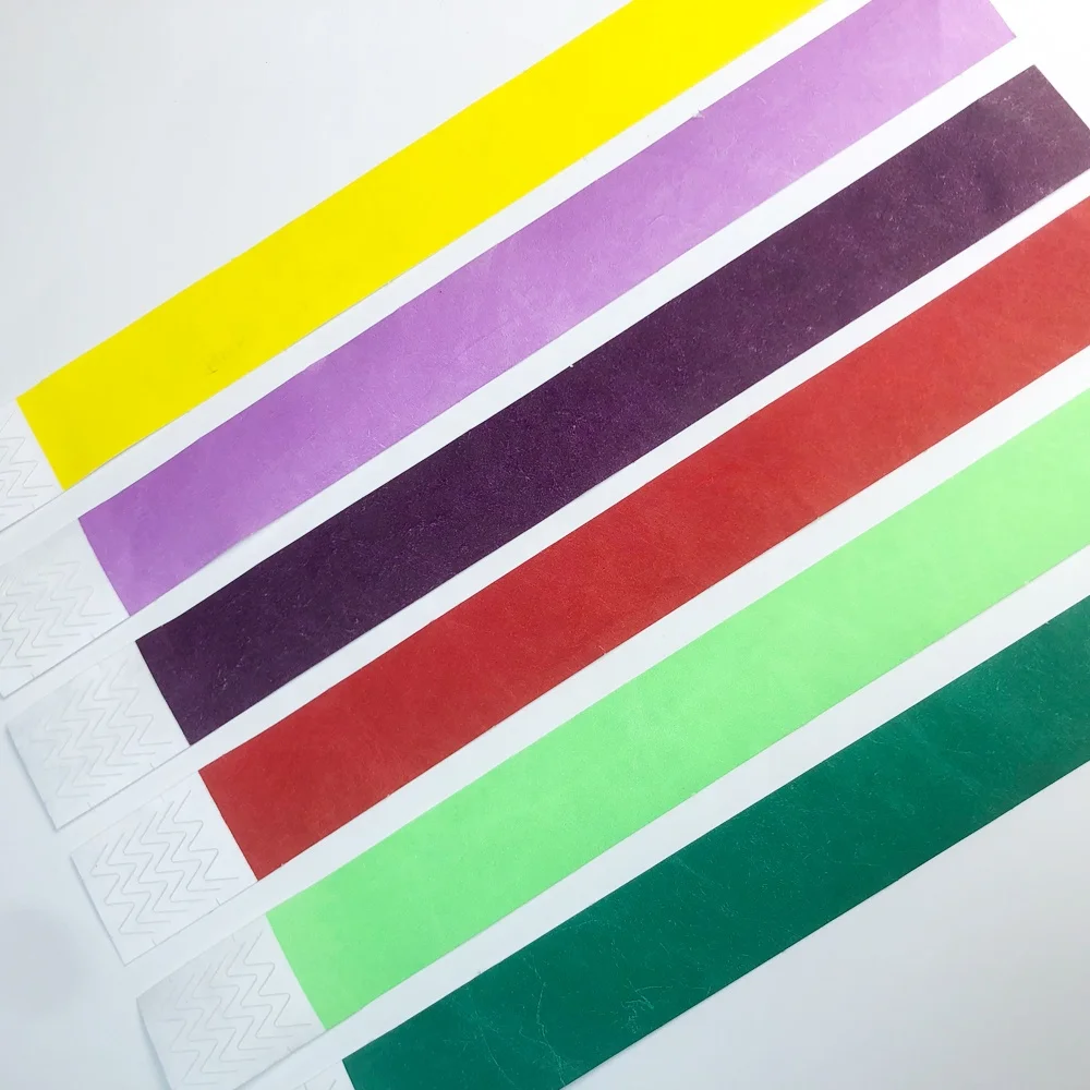 Event Wristbands Cheap Entry Event Ticket 1 Inch Sheet Tyvek Wrist Band Wristbands Paper Bracelet