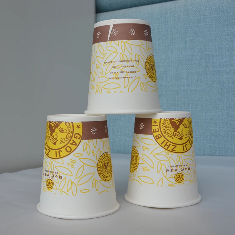 Custom Food Grade Packaging Dessert Paper Cup Hot Tea Coffee Cup