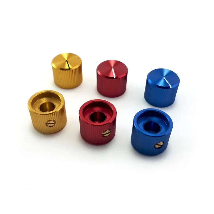 Cnc Milling Knob Ball Knobs Cross Guitar Handle Lever Square Anodized Audio Amplifier Aluminum Alloy Plastic Volume Control JB